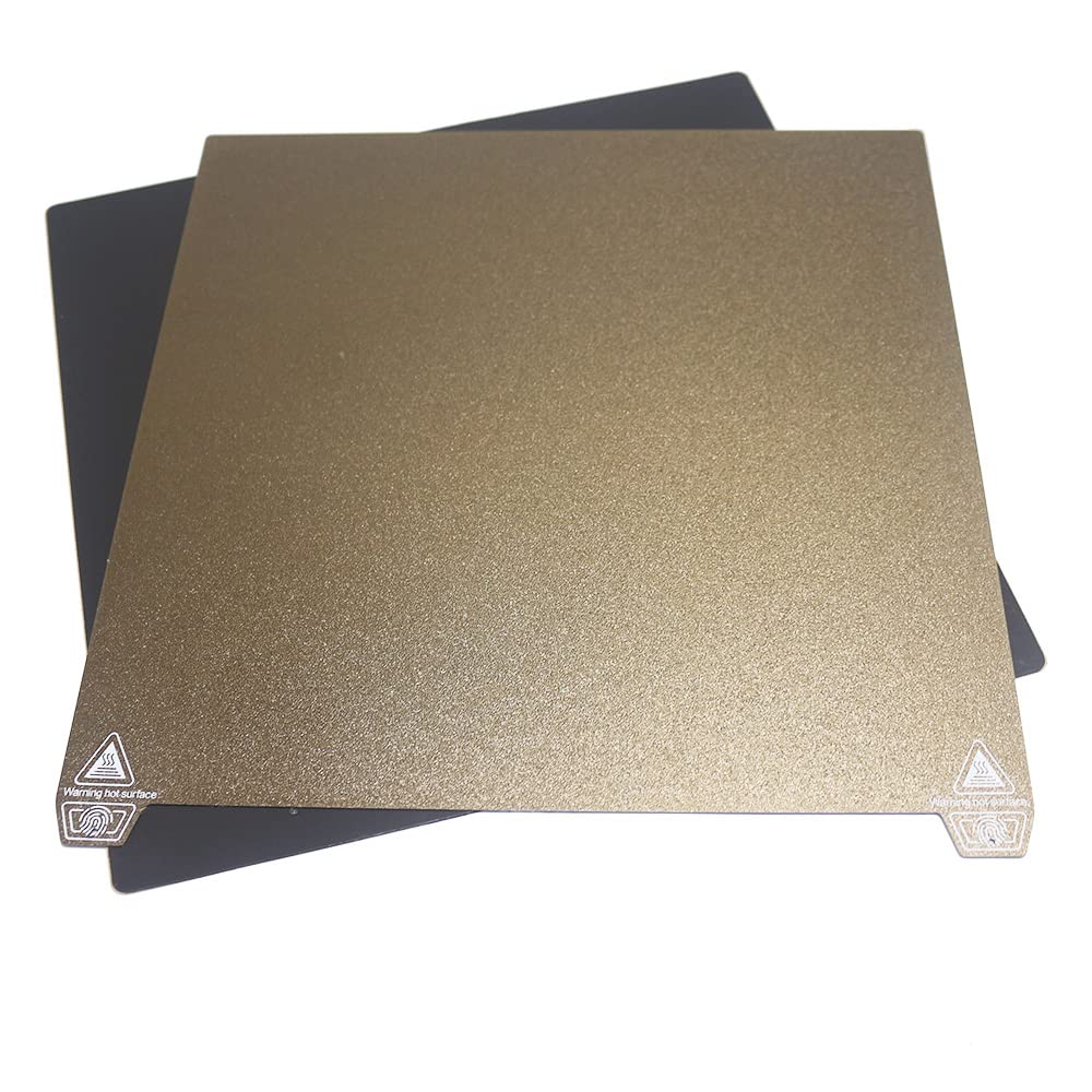 Cctree Double Sided Textured Pei Sheet+Smooth Pei Spring Steel Sheet 310X320Mm, Flexible Print Build Plate Removable Surface Pla